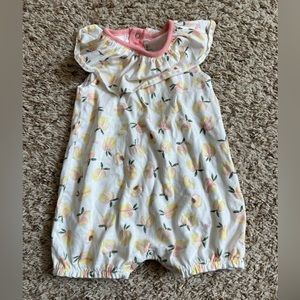 Burt’s Bees peach Romper